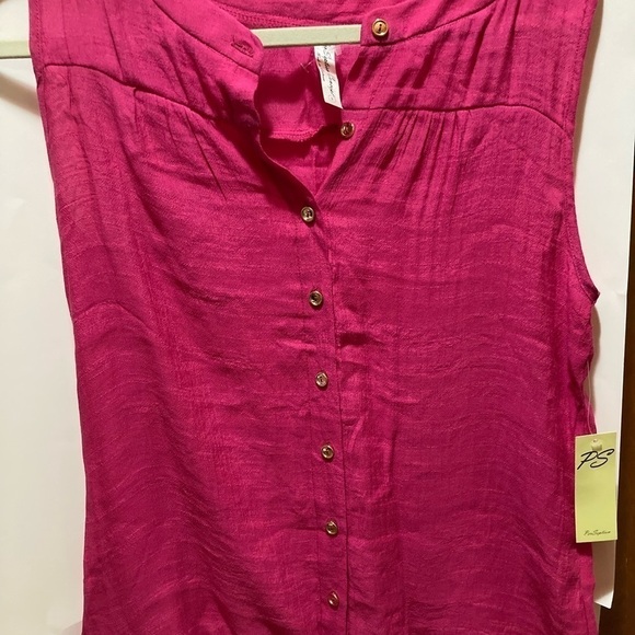 PerSeption Concept pink sleeveless top - Picture 4 of 12